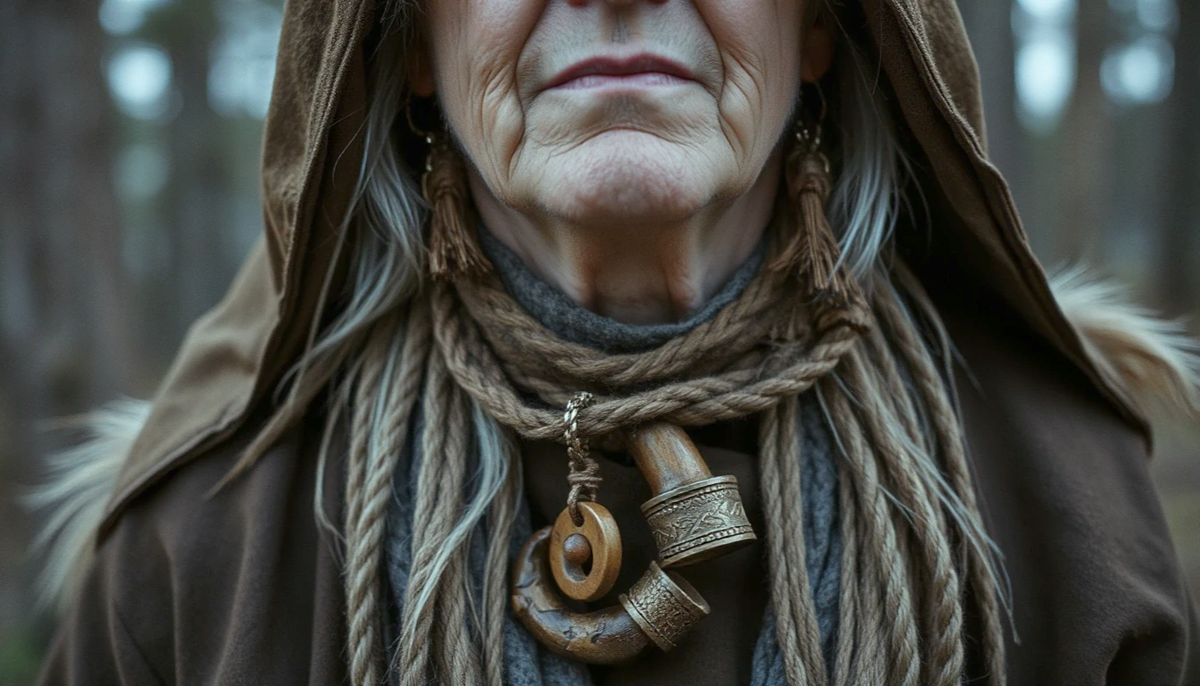 Знахарка жила вдали от людей.