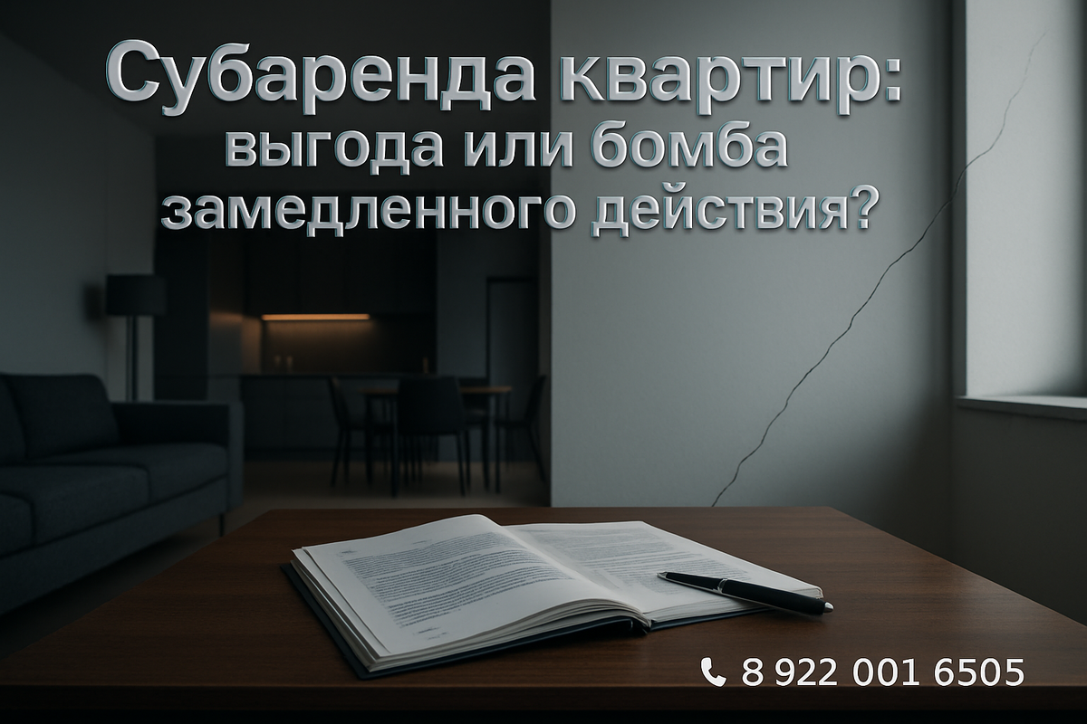    Субаренда квартир: выгода или бомба замедленного действия? Святослав Шакин