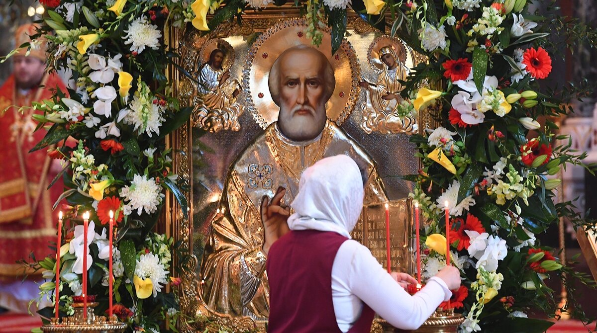 Вот он - наш любимый Николай Чудотворец! Фото из свободного источника в Интернете. 