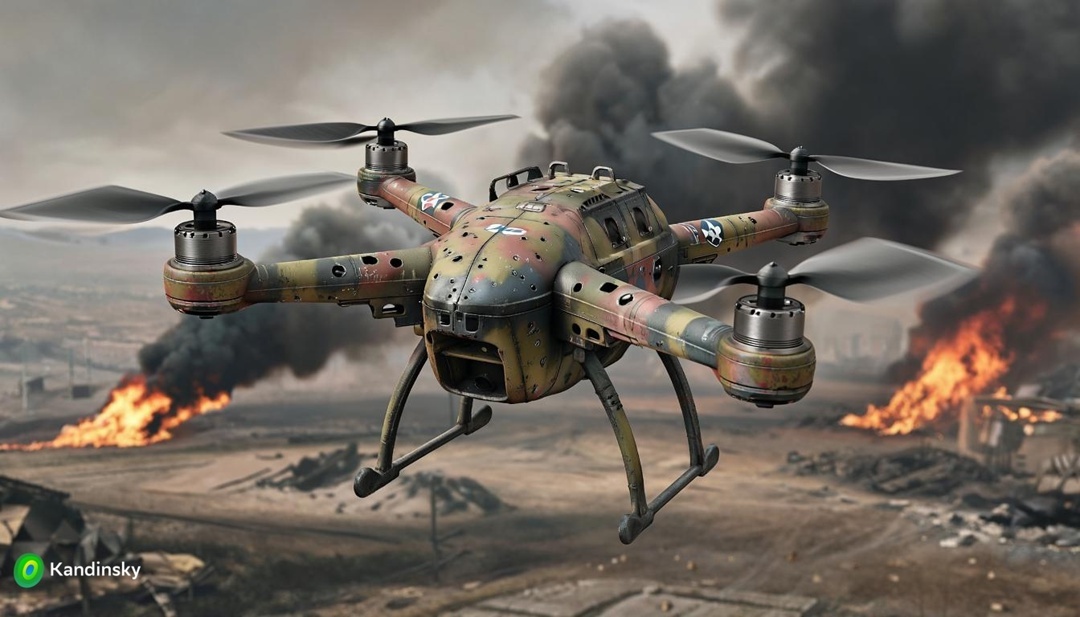 Почему летает квадрокоптер? По воздуху.