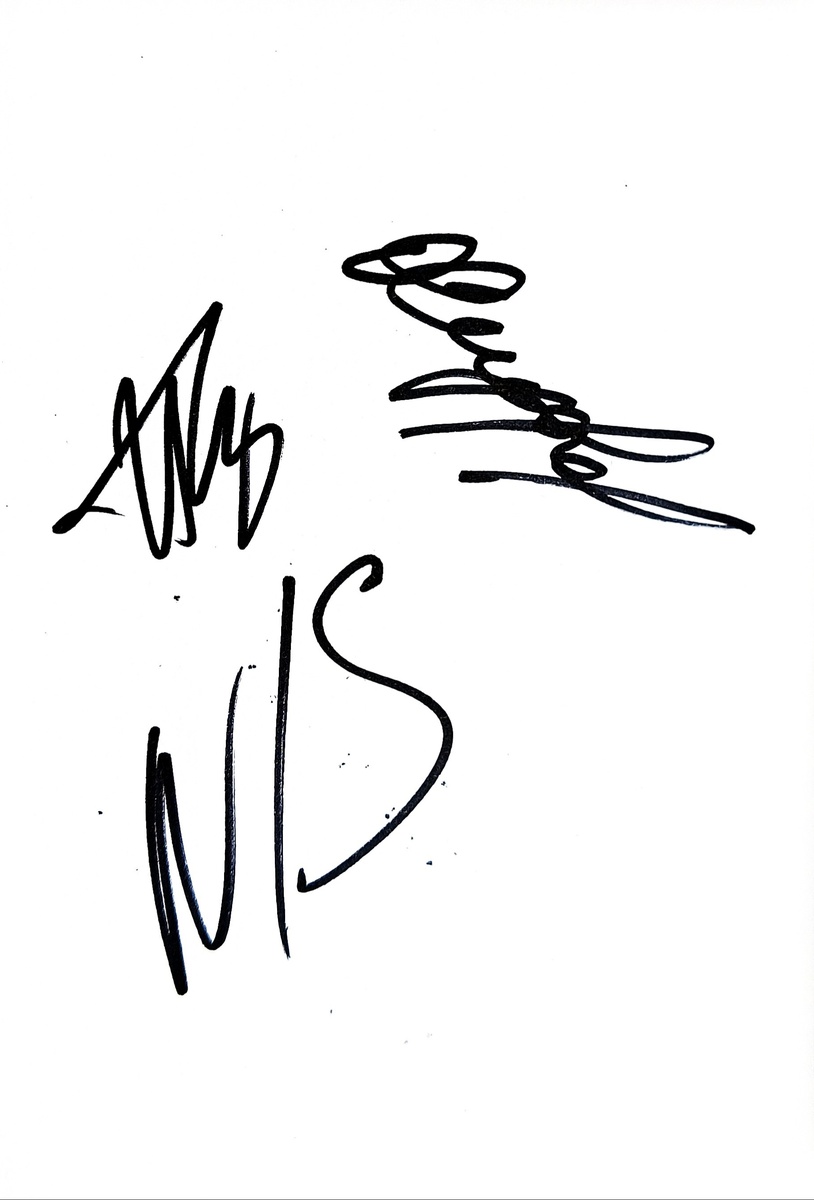 Автографы участников группы NANSI & SIDOROV (Нэнси и Сидоров) 🎸