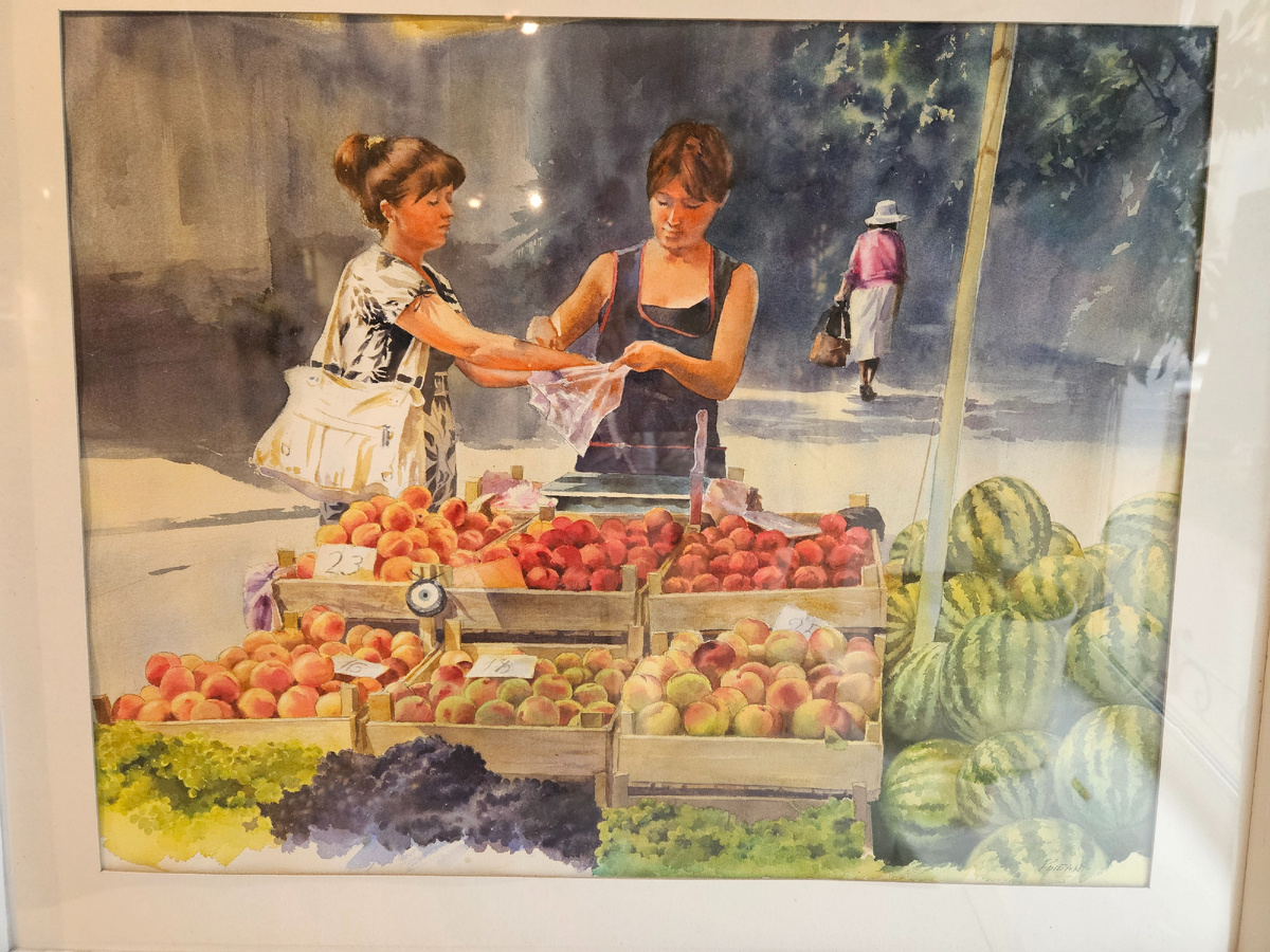 Елена Рыбак. Дары лета. Акварель.