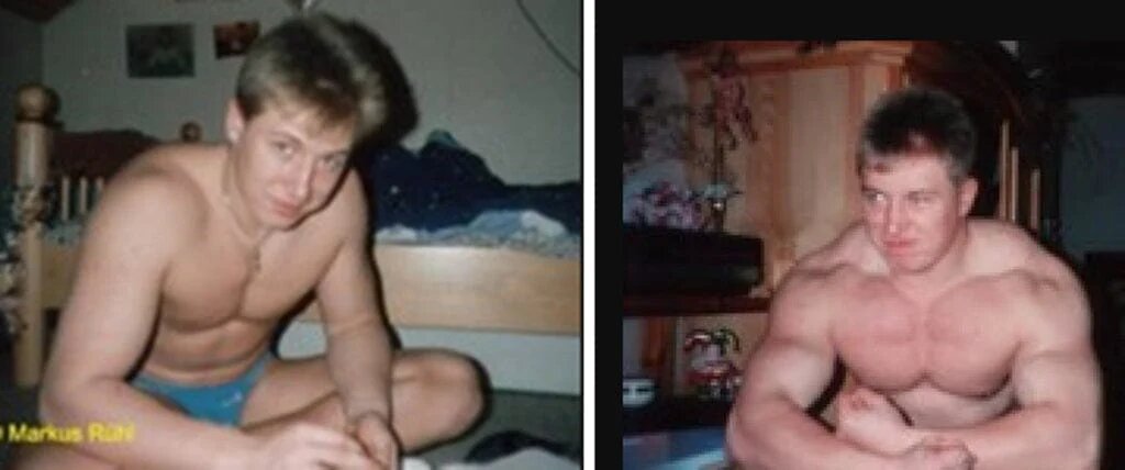 1992–1993, совсем юный Маркус после первых двух лет в зале. Ещё без невероятной объёмности, но уже с отличными плечами и грудью 