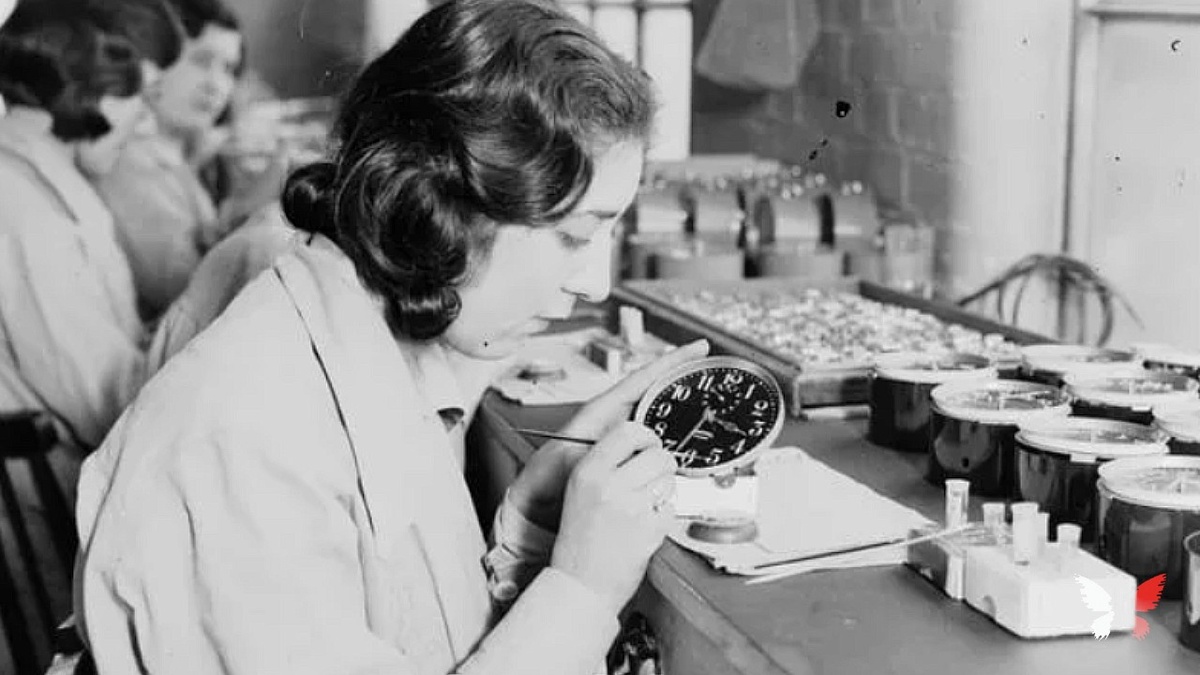 молодые работницы часовых фабрик в Нью-Джерси