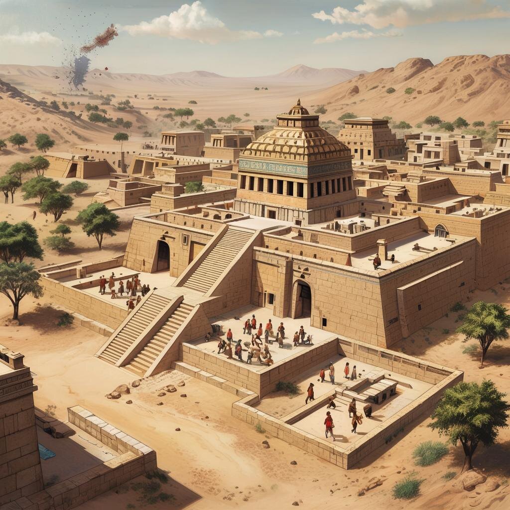 Структура города Мохенджо-Даро