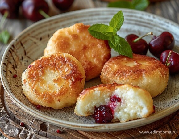 Сырники с вишней