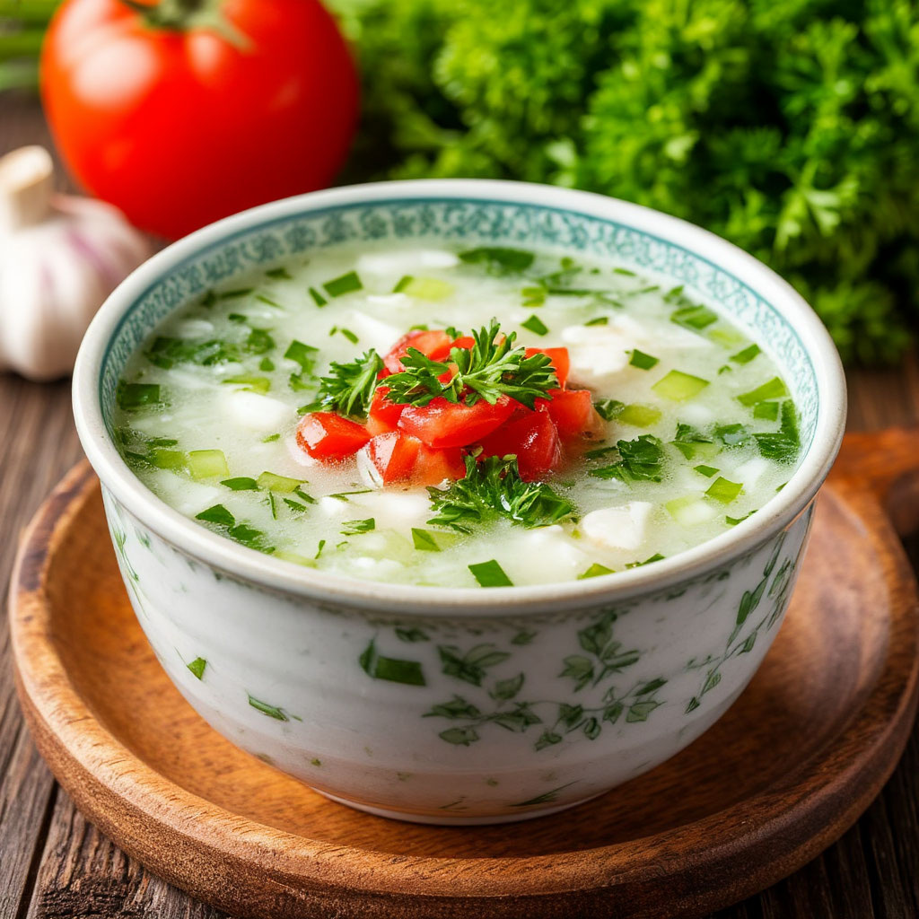 Окрошка на минеральной воде