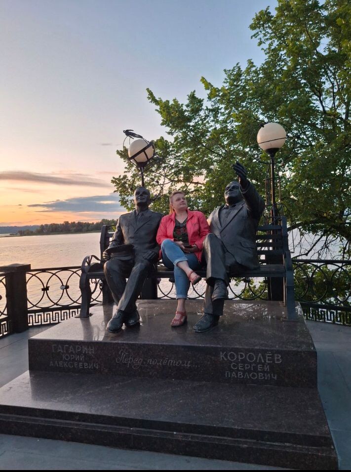 3 июля 2025 г. С Королёвым и Гагариным.