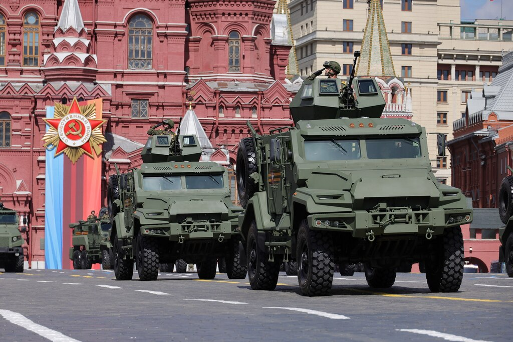 На параде победы в Москве в 2023 году