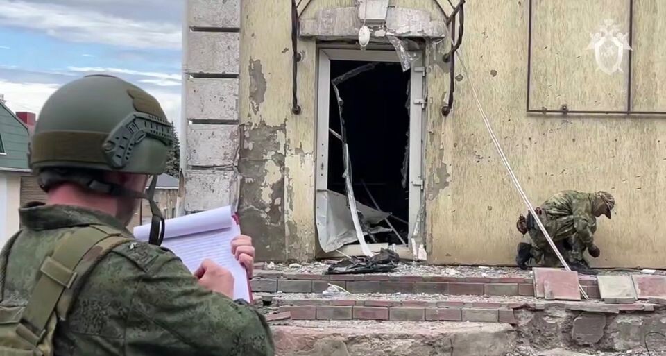    Место взрыва в Луганске. Источник: Следком