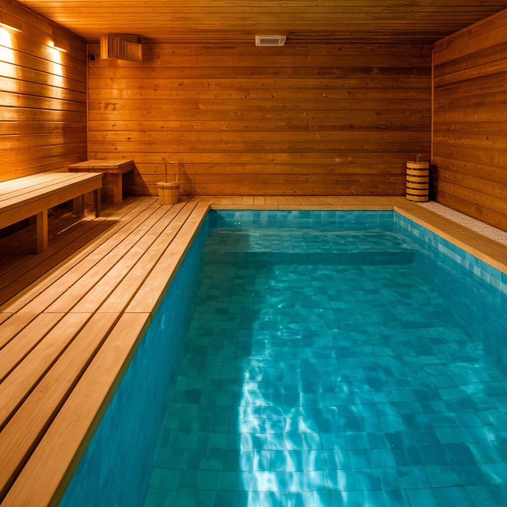 Сауна с бассейном