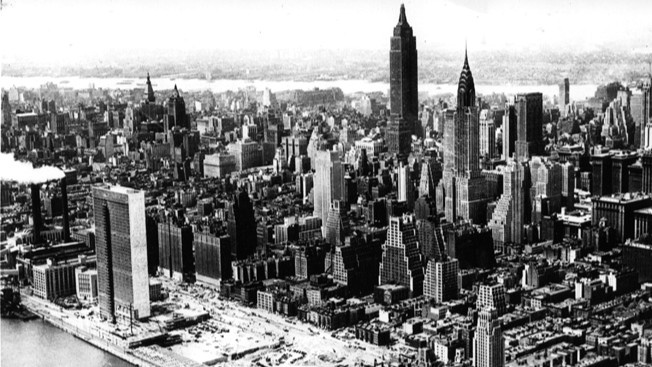 Панорама Нью-Йорка в 1940-х годах