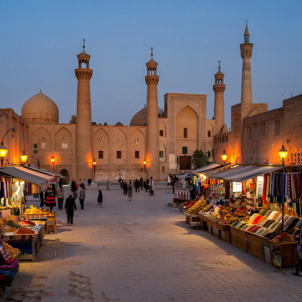 Площадь Регистан, Бухара, Узбекистан - иллюстрация к рассказу.