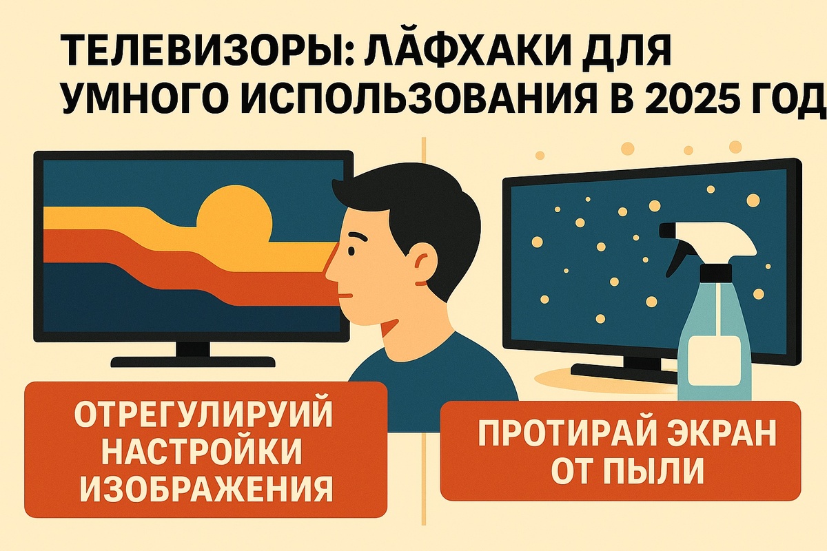 5 умных лайфхаков для телевизора в 2025 году — как продлить срок службы и сэкономить