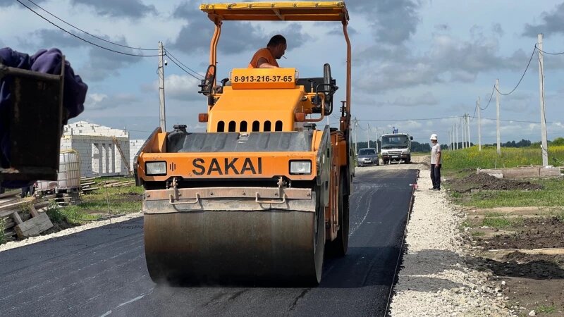     Укладка асфальта. Лесной-2, лето 2025. Екатерина Карзова