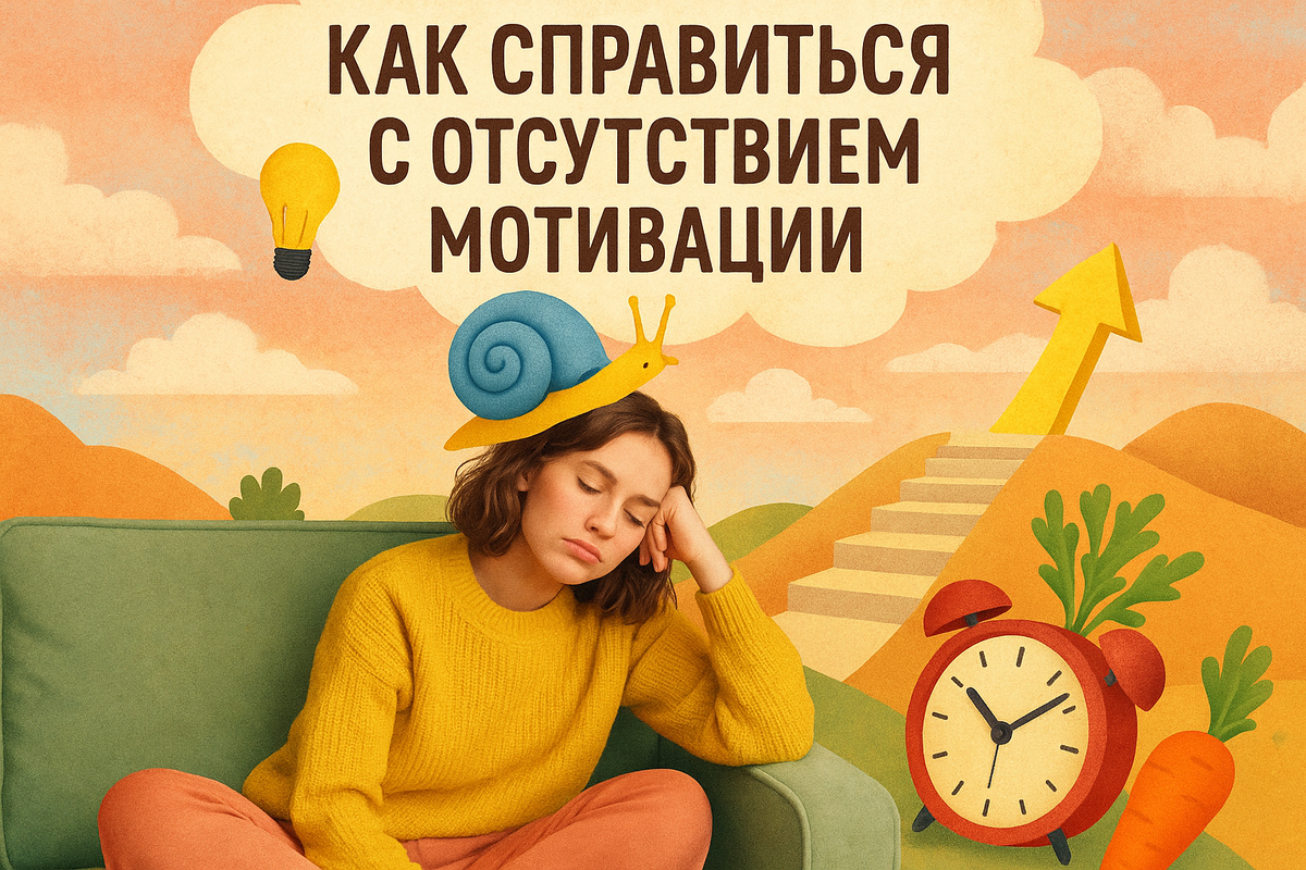 Как справиться с отсутствием мотивации и поддерживать себя.