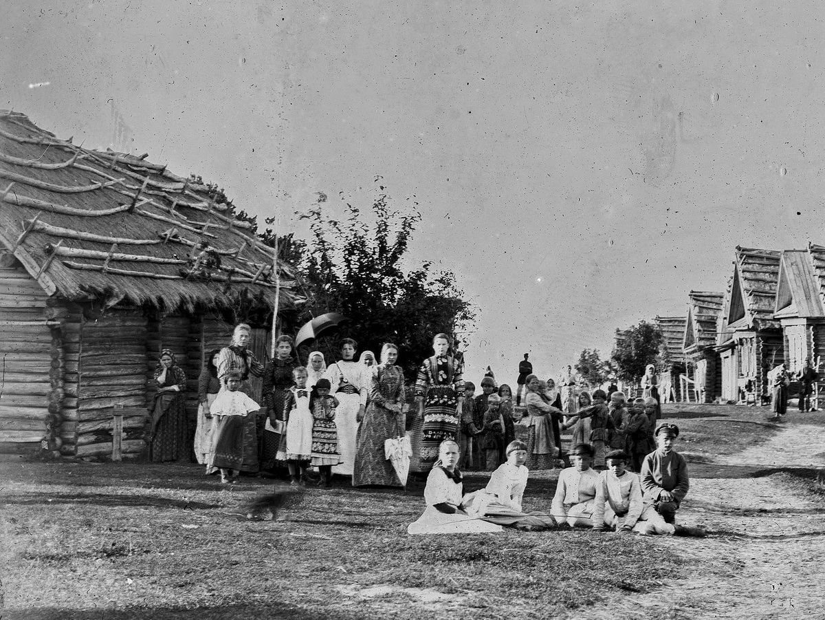 рестьяне деревни Стяжково, Шуйского уезда, Владимирской губернии. 1890 г.