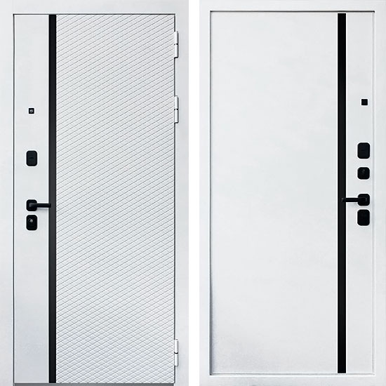 Входная дверь Асд Ливерпуль Белый матовый