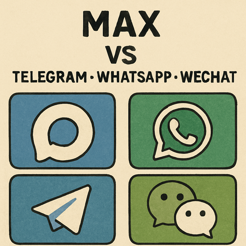 MAX лучше или хуже TG, Whatsapp?