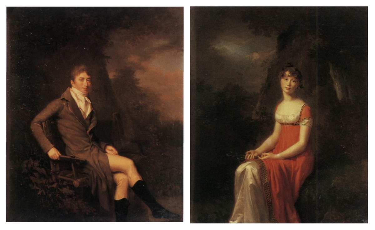 Портрет Андрея и Софьи Оболенских, 1804 (худож Й. Крейцингер) (фото из интернета; здесь как иллюстрация)