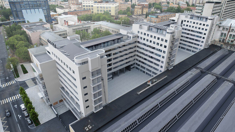 Проект реконструкции здания комбината газеты «Правда» от бюро Ginzburg Architects. 