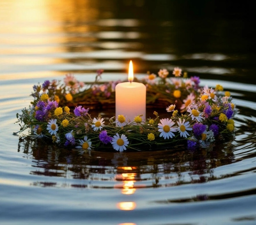 Пускание венков по воде — древний обряд гадания, дошедший до наших дней
