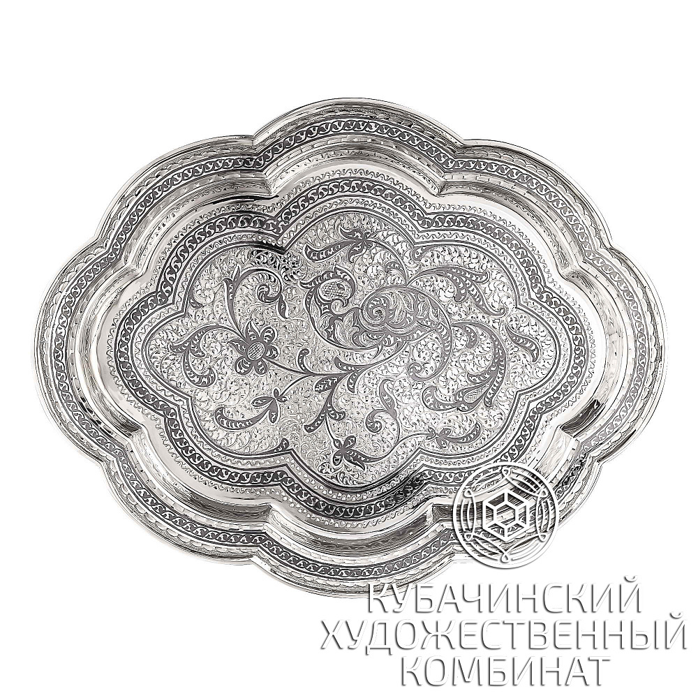 Поднос из серебра