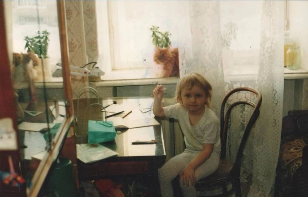 Маленькая я и любимый Кеша