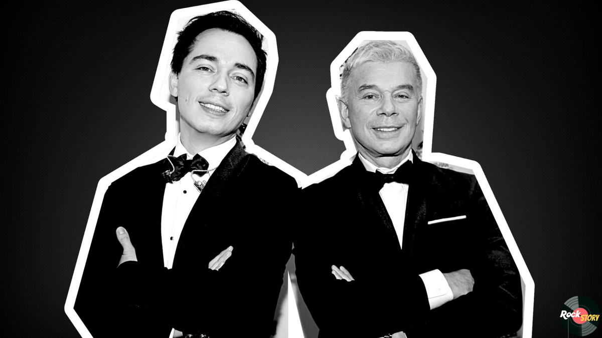 На фотографии: Родион и Олег Газманов