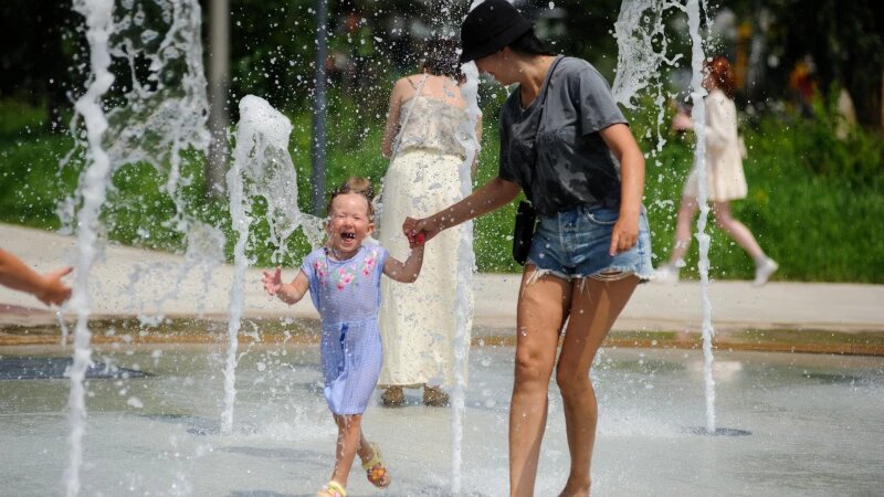     Фонтан в парке "Центральный". Дмитрий Лямзин
