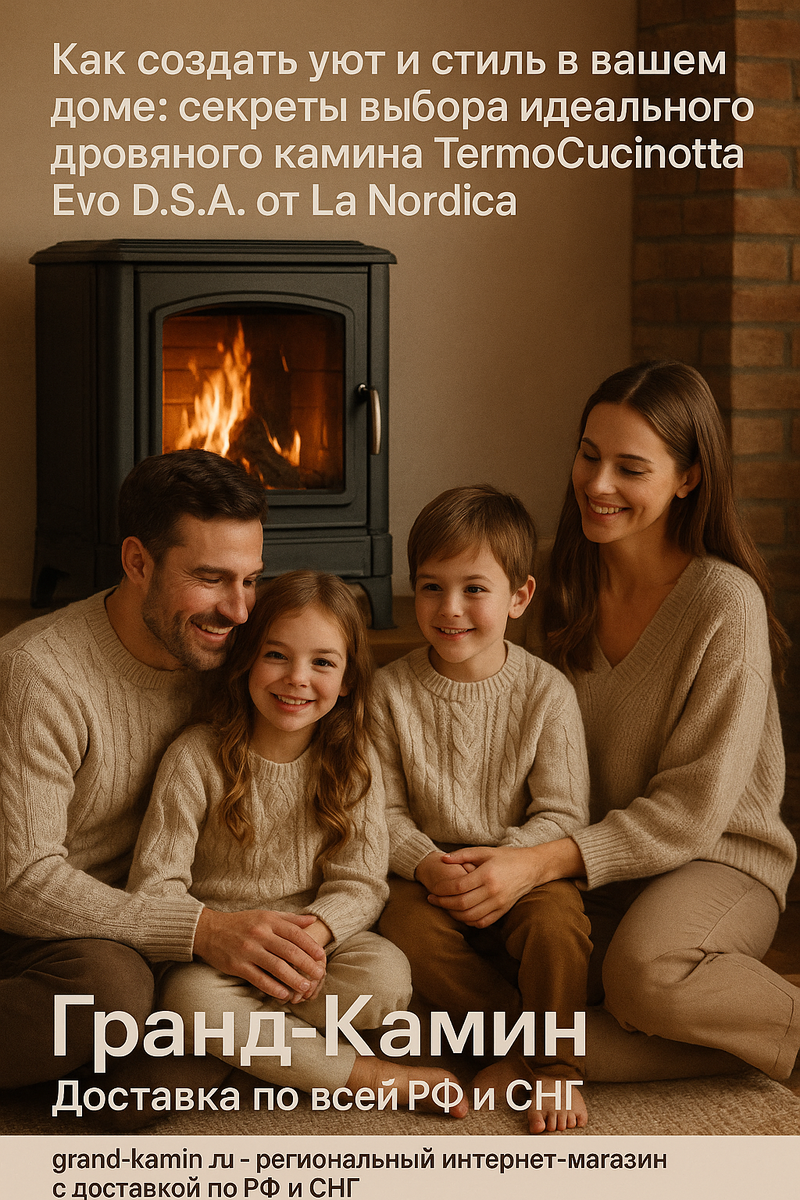    Как создать уют и стиль в вашем доме: секреты выбора идеального дровяного камина TermoCucinotta Evo D.S.A. от La Nordica Kamin