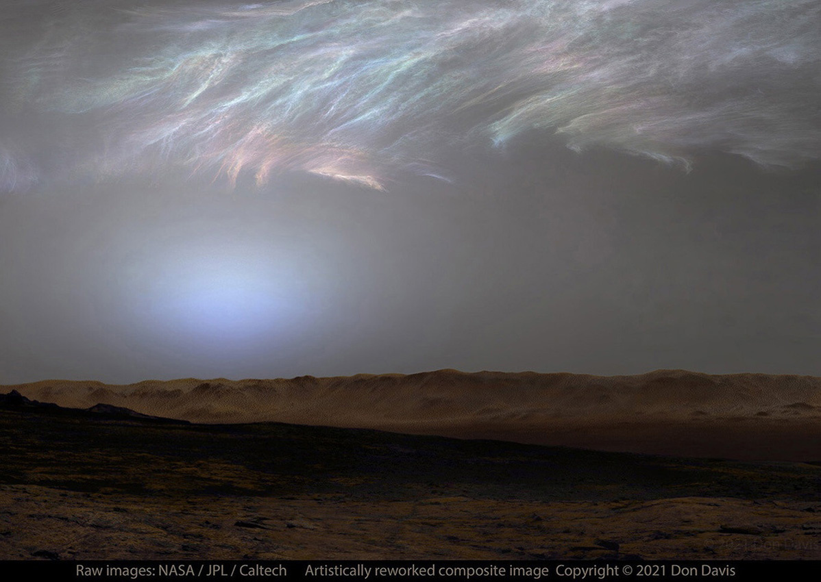 Облака над Марсом / NASA 