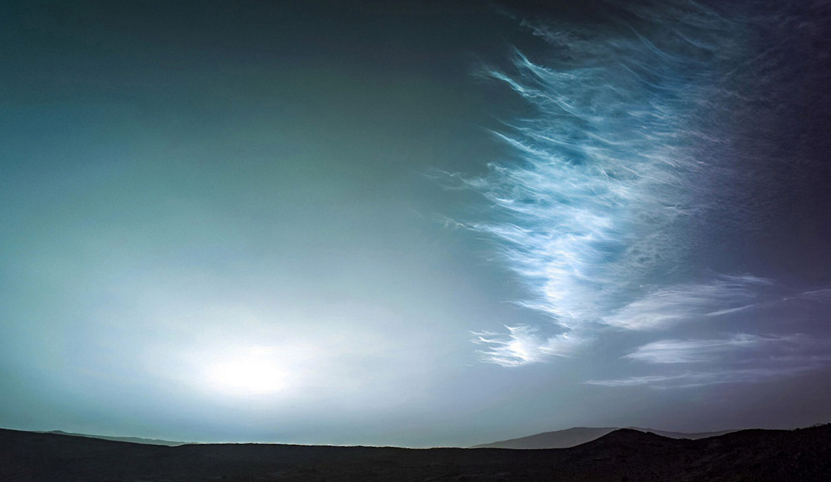 Марсианское небо на закате / NASA 