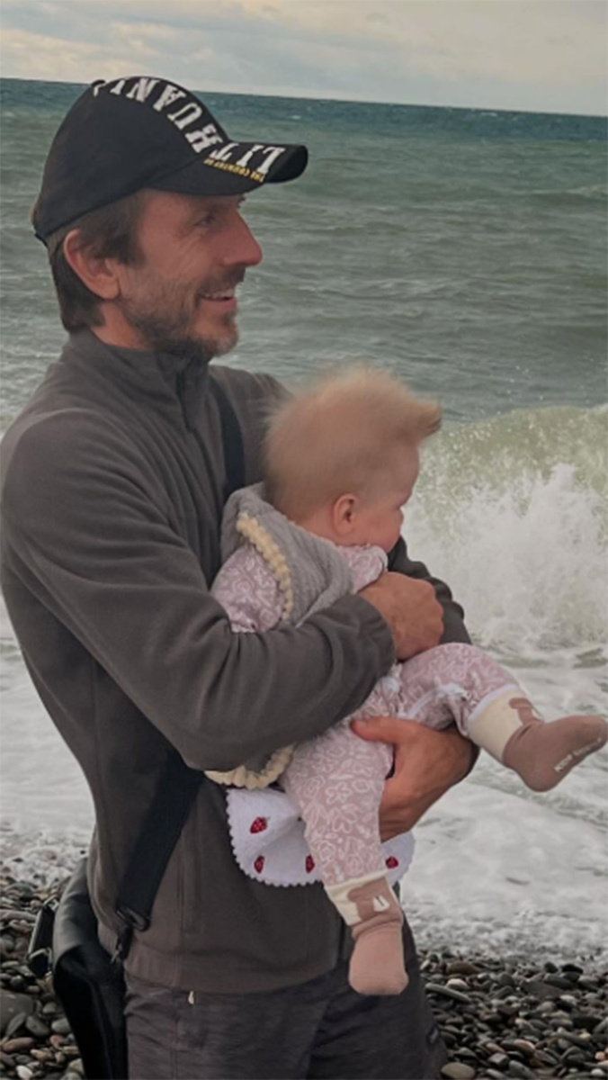 Повилас Ванагас с дочкой Николиной. Фото: соцсети Маргариты Дробязко