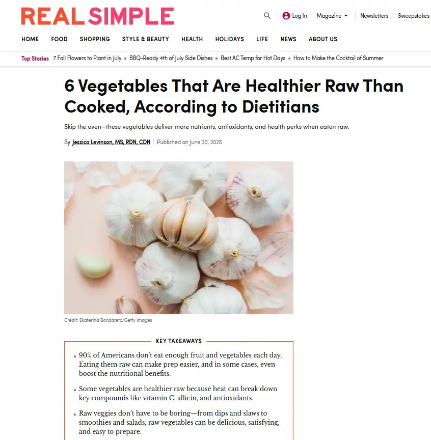    Фото: страница сайта realsimple.com
