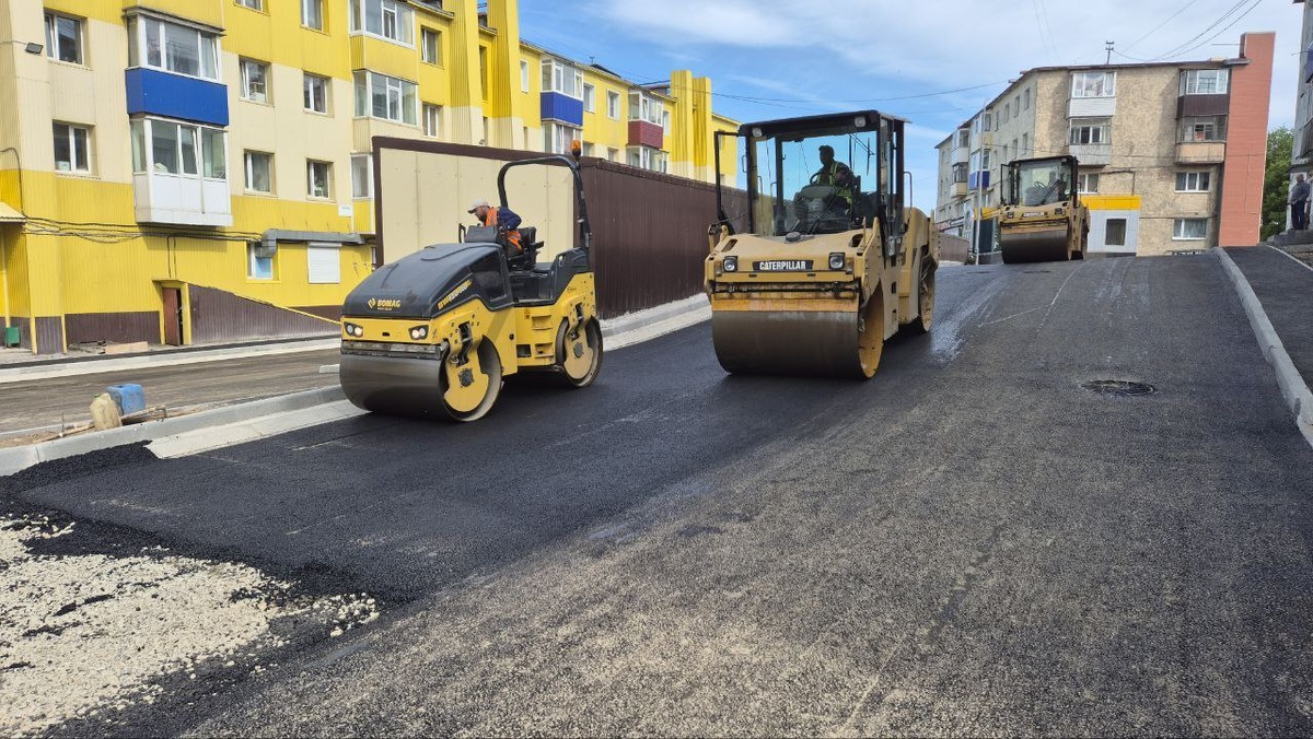 Фото: Асфальтирование проездов в микрорайоне «Мишенный-3» / kamgov.ru