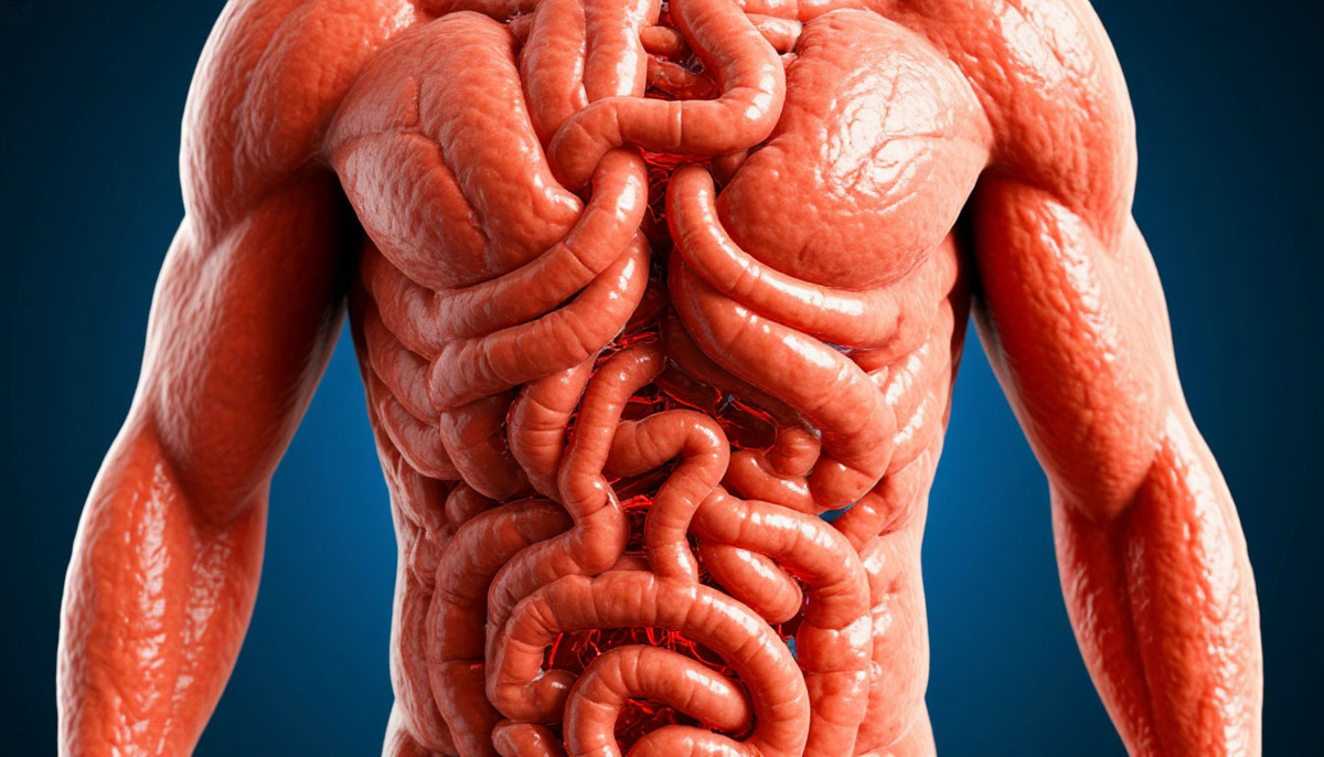 Изображени, сгенерированное ИИ: кишечник управляет телом