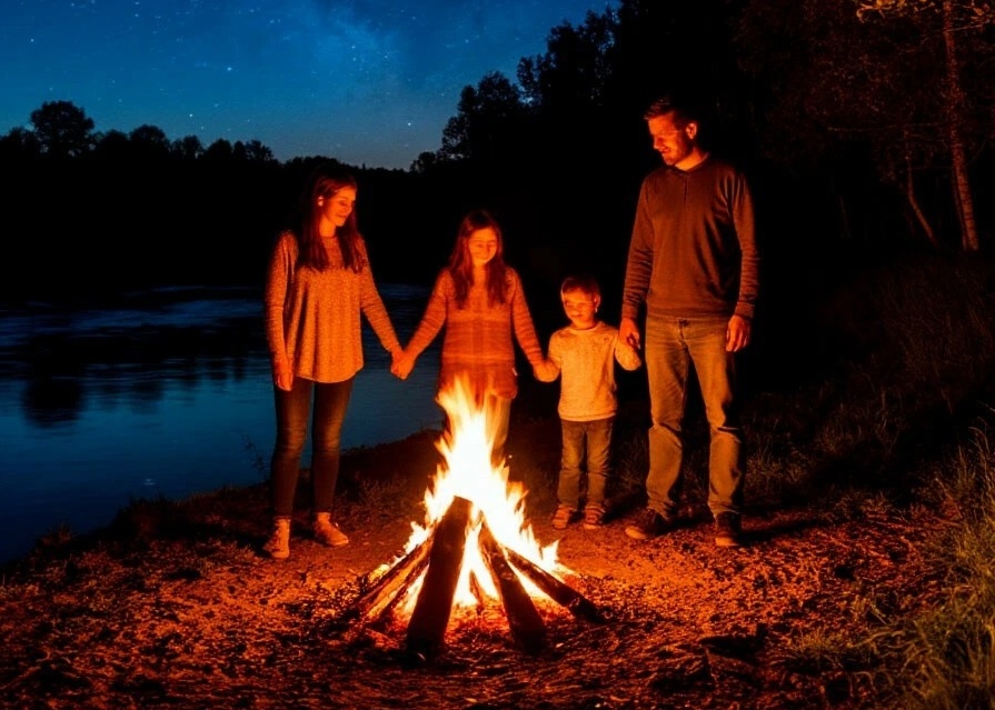 Семейные прыжки через купальский костёр — древняя традиция 