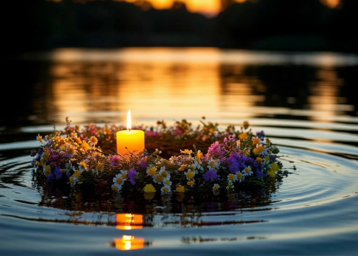 Купальский венок на воде — гадание, ставшее семейной традицией