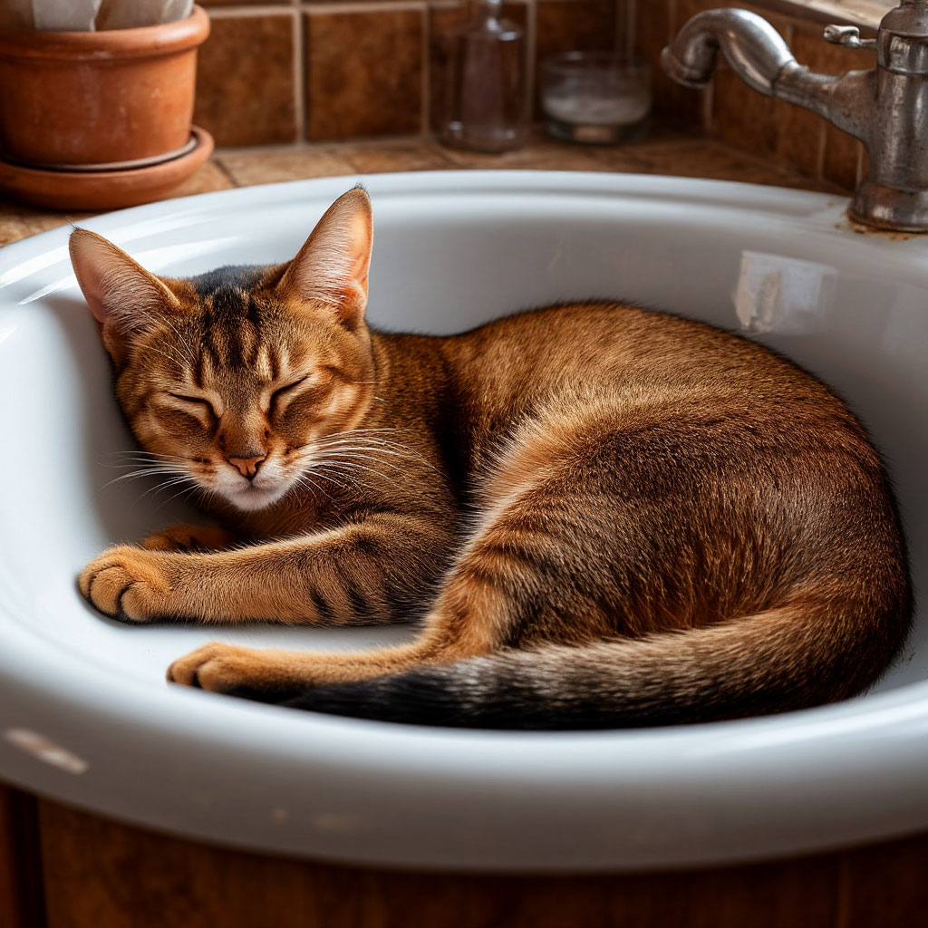 Почему кошки спят в раковине, коробке или на ваших носках?