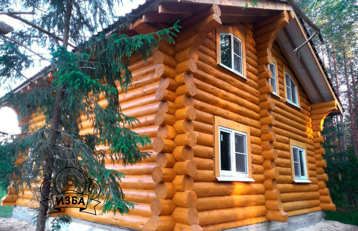 Дом из бревна «Репин с крыльцом», 114 кв.м. 