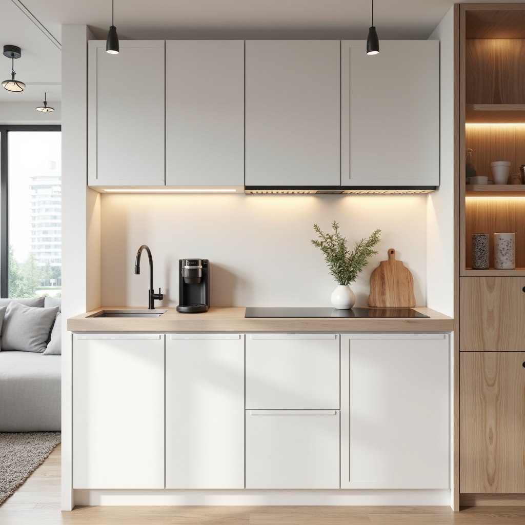 Фото кухни Алексея не сохранилось, примерно такая у него (рисовал ИИ)