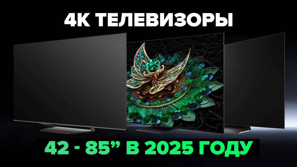 Лучшие 4К телевизоры в 2025 году