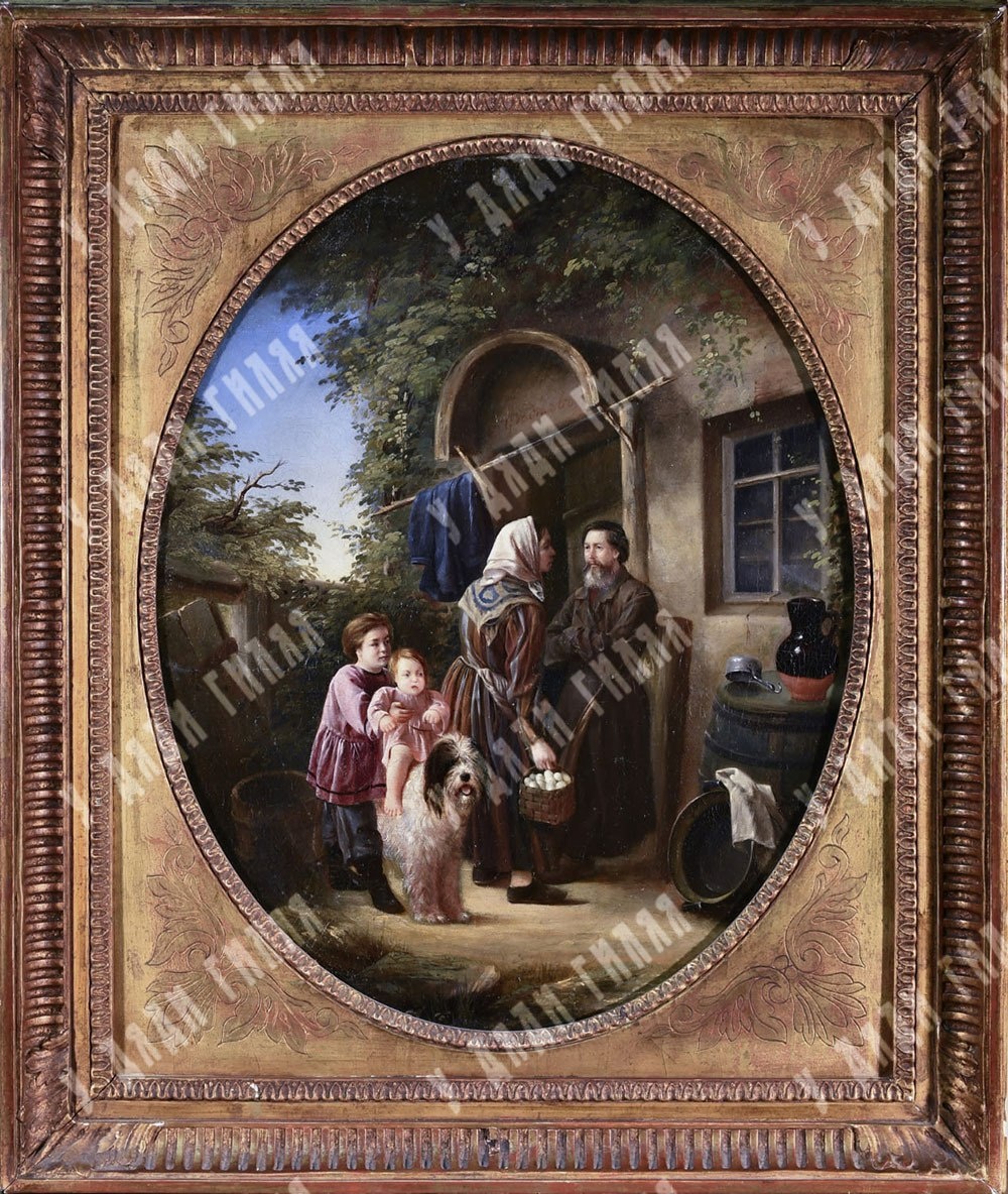 Фадеев Владимир Александрович. Во дворике, сер. XIX в.