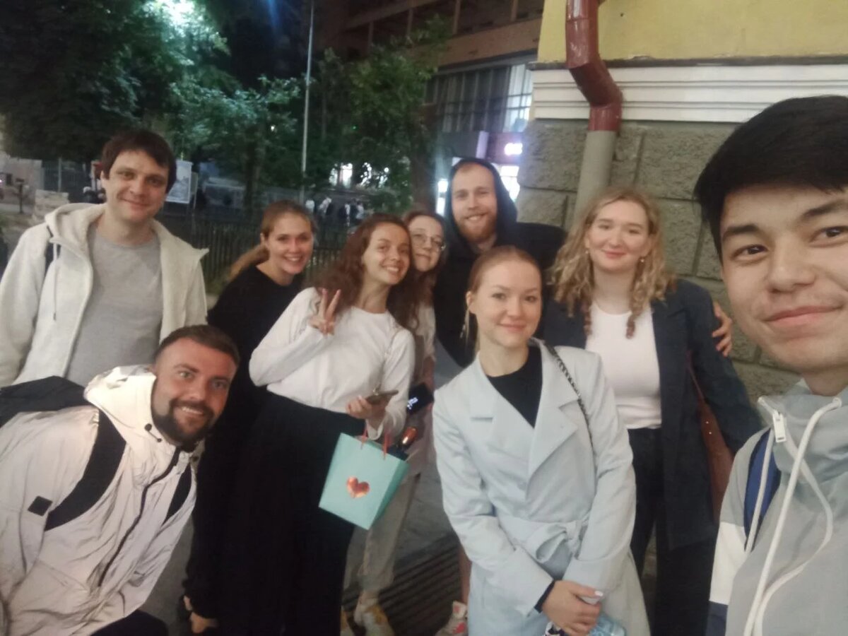 В театральным с Митей Чеблаковым❤️