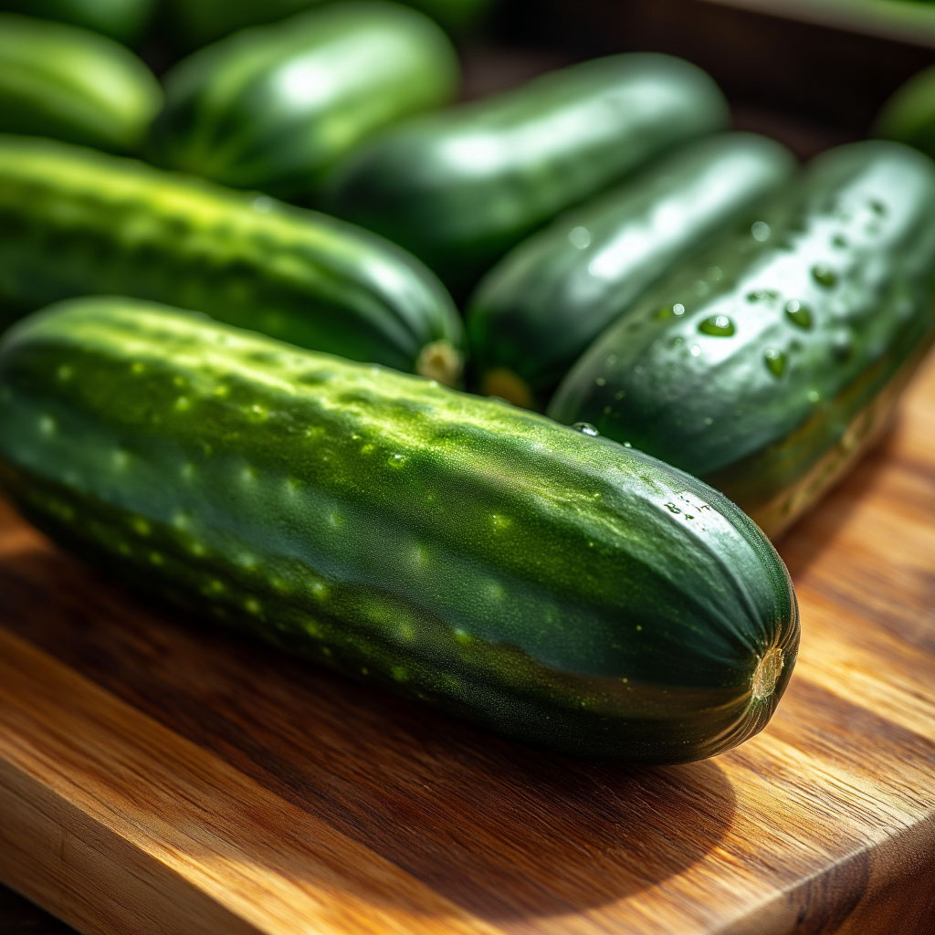 Малосольные огурцы в пакете.