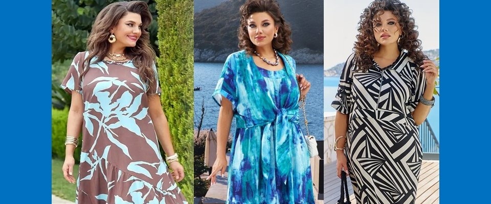 Летние платья плюс сайзт