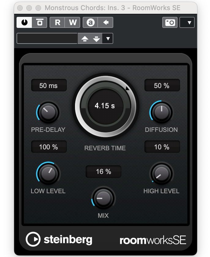 Настройки roomworksSE для монстрозного звучания