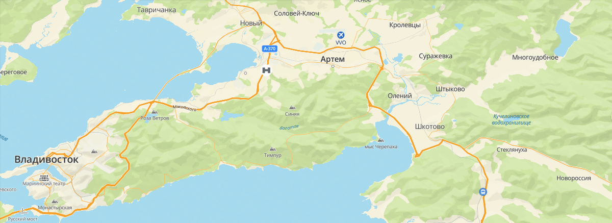 Карта специально развернута, как схема на фотографии выше.