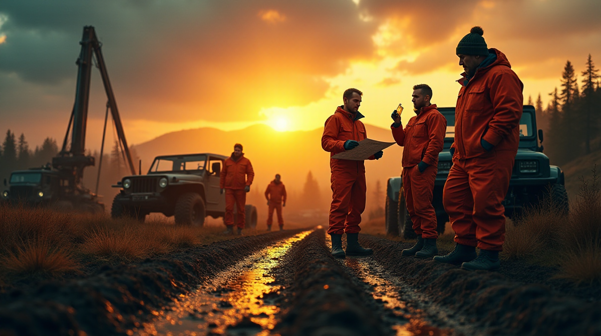 На золотом прииске